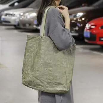 Новая европейская версия ретро-сумки из крафт-бумаги, сумки через плечо, Холщовый материал