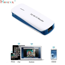 Горячая продажа Высокое Качество 5 в 1 Портативный Мини 150 Мбит USB 3 Г WI-FI Мобильный Беспроводной Маршрутизатор Точки Доступа с Кабелями 1 ШТ.