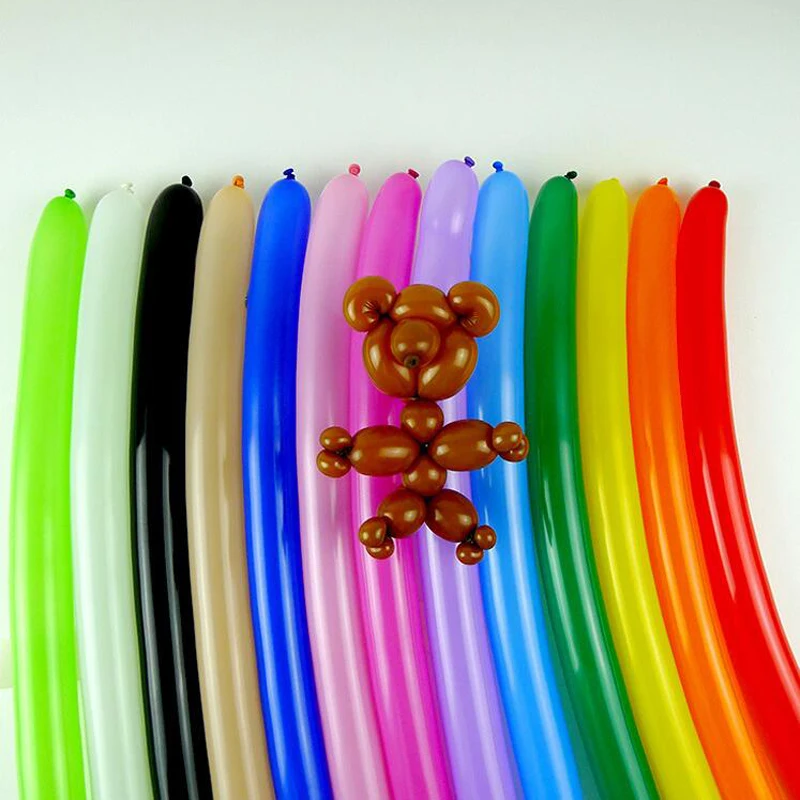

30pcs Random Color Magic Long Balloons DIY Animals Shape Children Toys Inflatable Air Balloon Classic Toy Wedding Birthday Decor