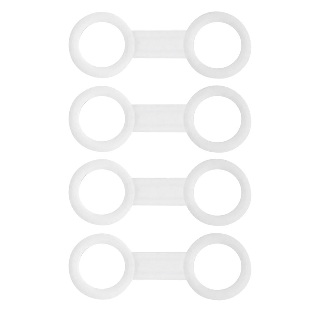 4pcs Silicone Rubber Snorkel Keeper Clip Attaching to Scuba Dive Mask for Water Sports Snorkeling Diving Surfing Accessories