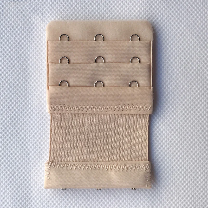 3 Hooks Beige 2/3/4, крючки, станок и эластичный регулируемый бюстгальтер для ремня аксессуары для нижнего белья 1 шт. бюстгальтер удлинитель для ремня безопасности пряжки для Для женщин высокое качество - Цвет: 3 Hooks Beige