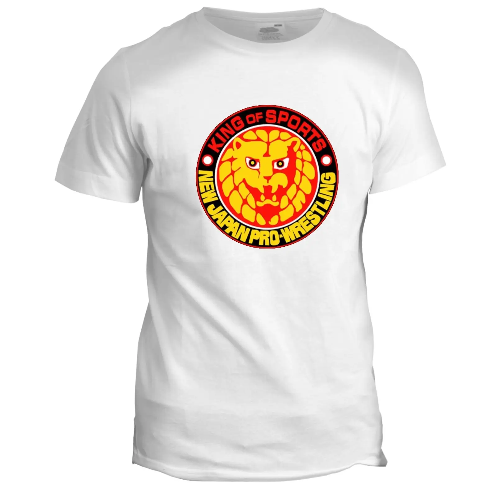 جديد اليابان برو المصارعة NJPW المصارع الرياضية اليابانية العرفية الفنون T Shirt2019 المألوف العلامة التجارية 480% القطن قميص مطبوع برقبة مستديرة T