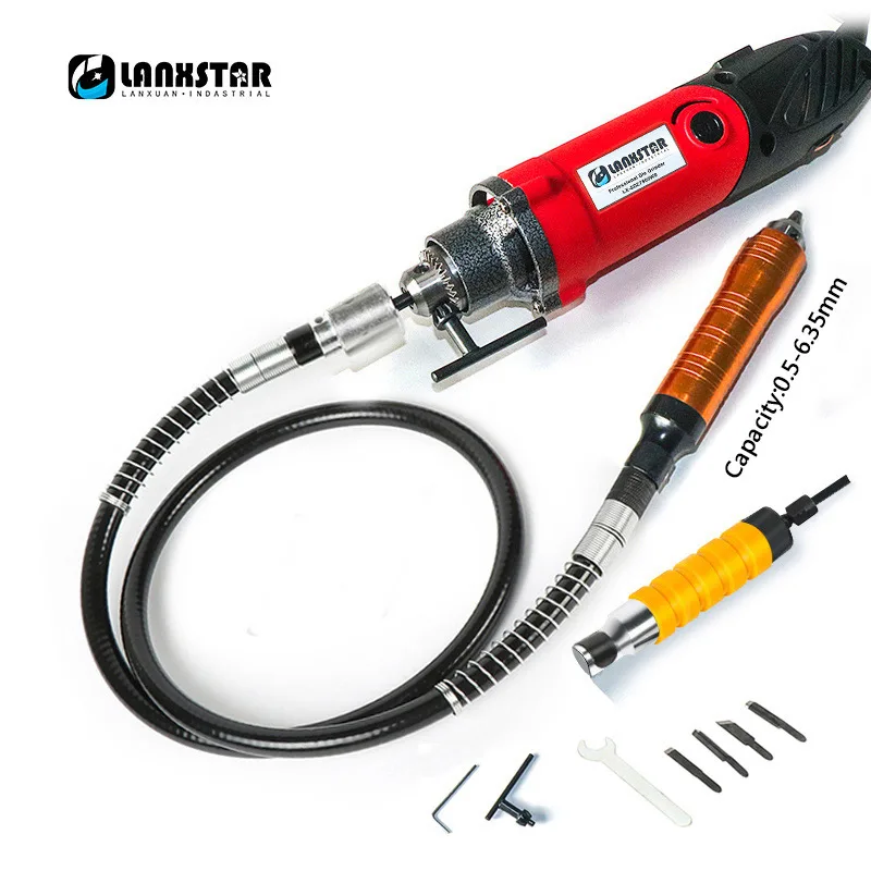 Lanxstar 7500WS мощная подвесная мини дрель для вращающихся инструментов Dremel с гибким