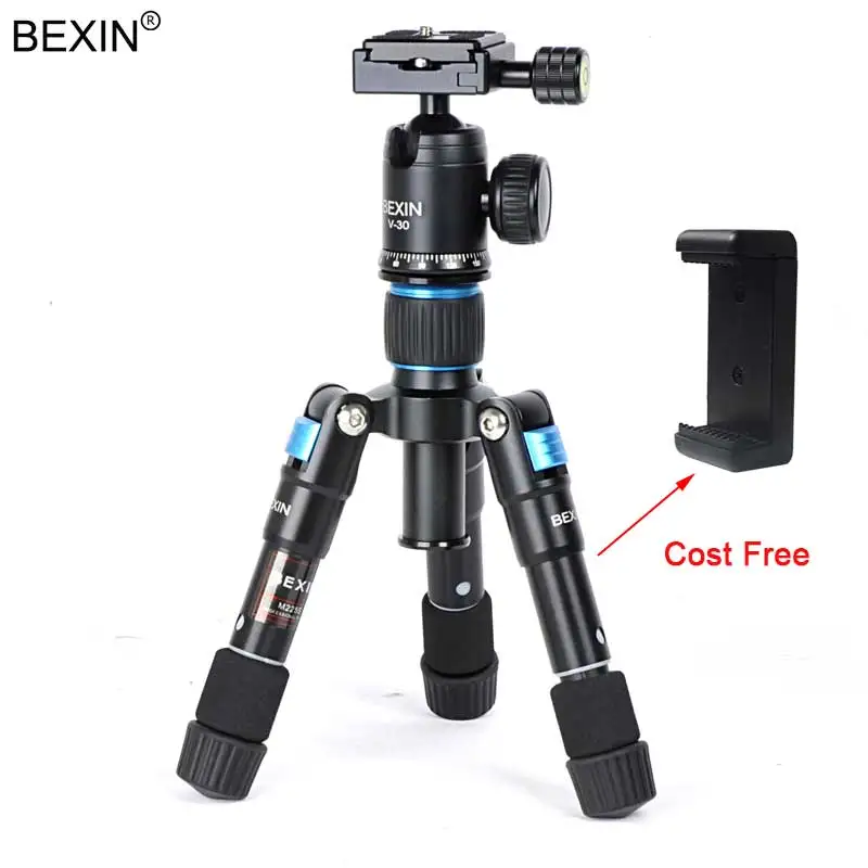 Pesca de Viagem Bola de Cabeça Suporte para Câmera do Telefone Bexin Smartphone Câmera Fotografia Profissional Tripé Mini