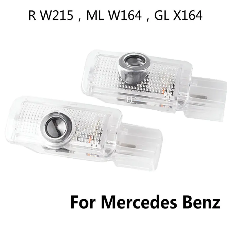 

2PCS Car LED Door Warning Lamp Logo Projector Welcome Light For Mercedes Benz R W215 ML W164 GL X164 R300 R350 ML300 ML350 ML63
