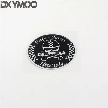 

Car Styling Vinyl Decal Motorcycle Bike Auto Body Window Sticker Decal for Cafe Racer Attitude Skull