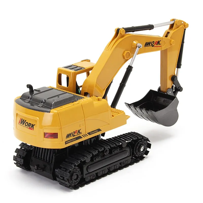 AO HAI 1/24 2 4 Ghz 8CH литой дистанционный экскаватор инженер грузовик игрушки для детей
