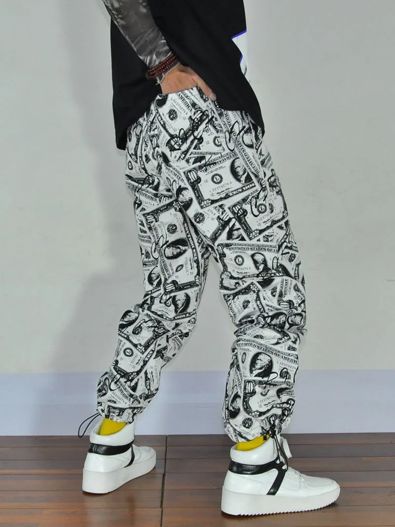 Cool Pants Men Loose Print Trouser Streetwear   (15)