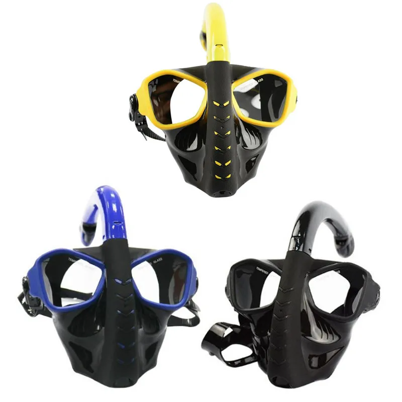 Underwater Scuba Full Dry Anti Fog Diving Mask Full Face Scuba Snorkel