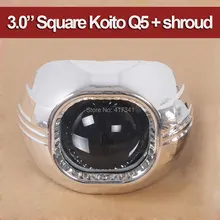 3,0 HID Bi-xenon объектив проектора квадратный Koito Q5 с крышкой проектора MAX-A 2 шт для фар D1S D2S D2H D3S D4S ксеноновая лампа