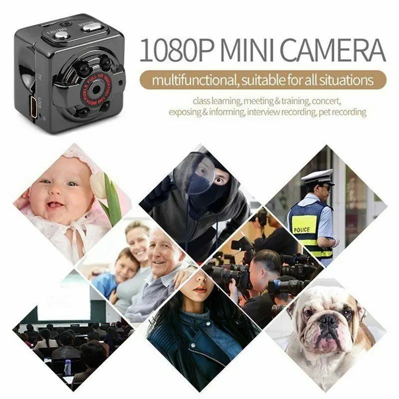 Мини 1080P FULL HD камера ночного видения Видео обнаружения движения|Камеры