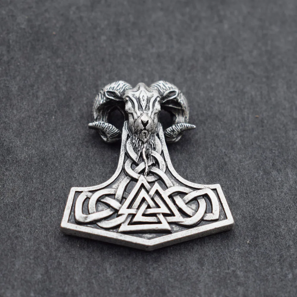 SanLan 1 шт. молоток Коза ожерелье амулет ювелирные изделия Mjolnir