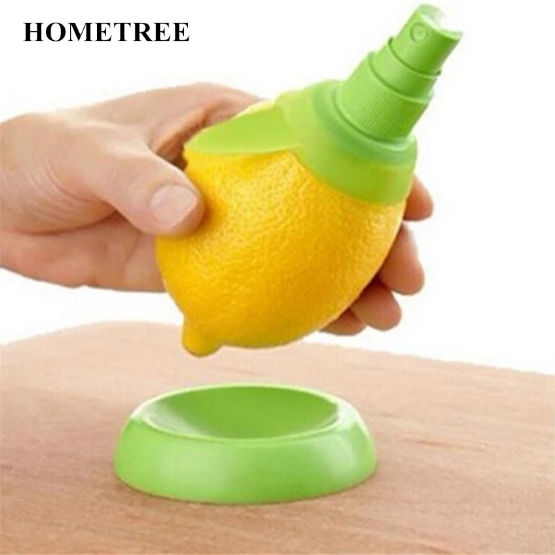 

HOMETREE New Lemon Sprayer 2Pcs/set Creative Fruit Juice Citrus Juicer Cooking Tools Kitchen Gadgets Spray Fresh Fruit Juice H66