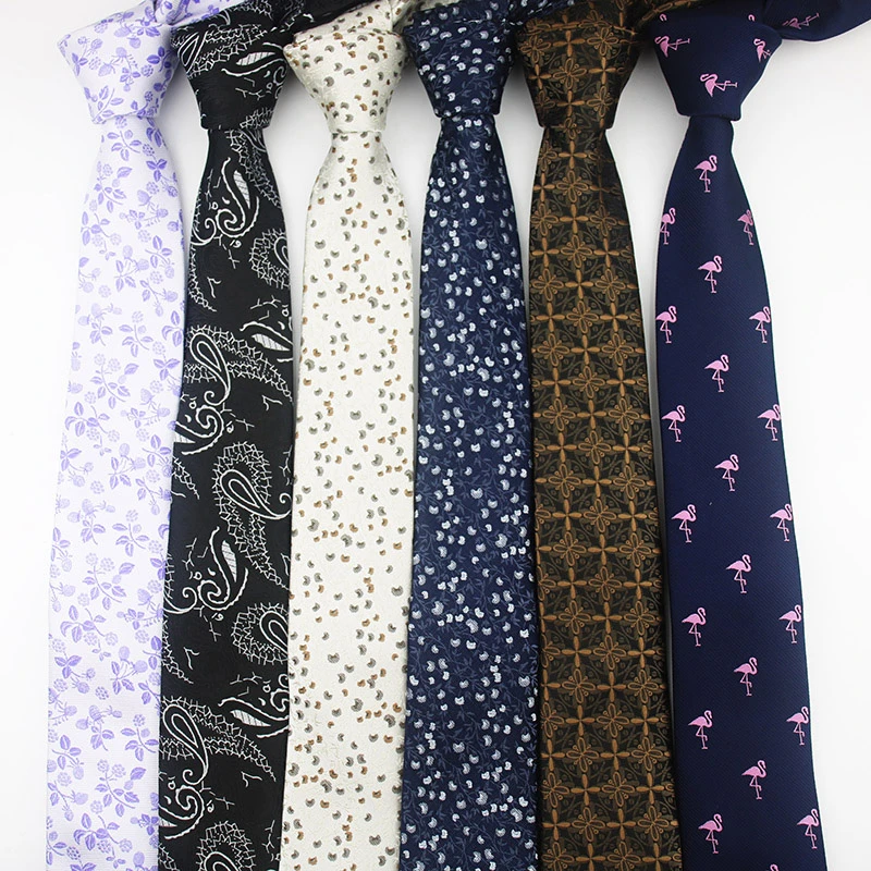 2018 corbatas informales poliéster para hombres, novio, 6 CM, azul marino, avestruz, flor, Paisley, corbatas delgadas, corbata de novio para boda para hombres|Corbatas y de hombres| -