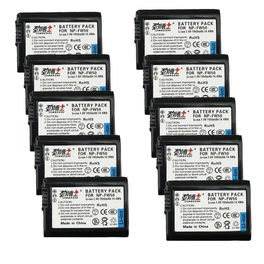 

10PC NP-FW50 NPFW50 NP FW50 Li-ion Battery for Sony Alpha a33,a35,a37,a55, SLT-A33,SLT-A35,SLT-A37,SLT-A37K,SLT-A37M,SLT-A55