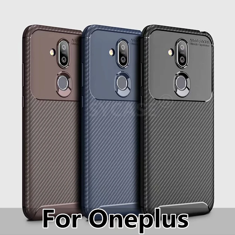 buy SYCASE Fashion Slim Carbon fiber stereo Business soft shell For Oneplus 6 Case All inclusive Anti drop Cover for oneplus 6T Case