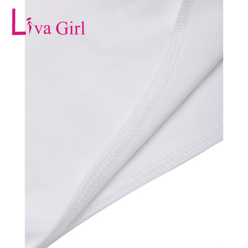 LIVA GIRL черный/белый кружевной сексуальный костюм в обтяжку Женская одежда с открытыми плечами с длинным рукавом Mujer комбинезоны
