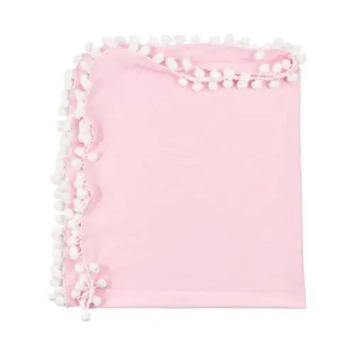 Newborn-Baby-Infant-Pom-Pom-Swaddle1-Crib-Blanket-Cotton-Throw-Photography-Props