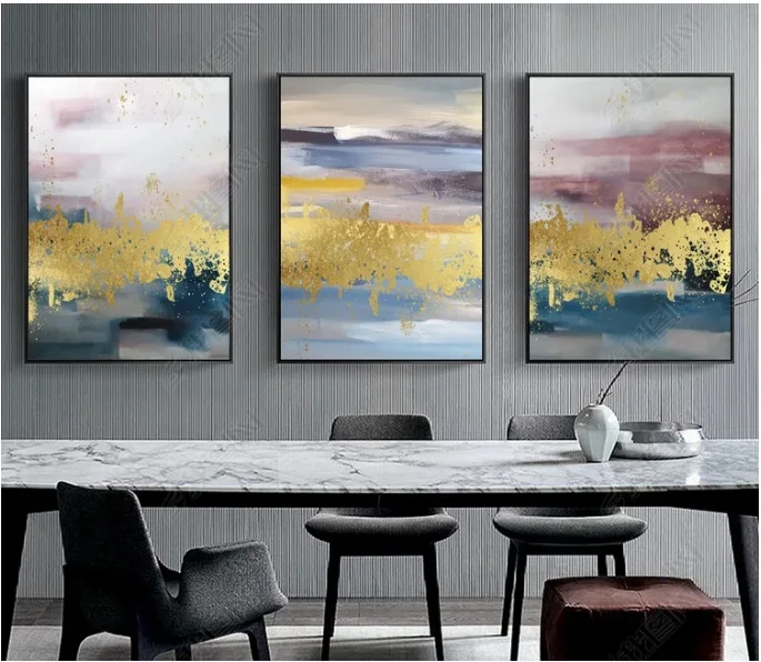 

New Chinese Modern Abstract Oil Poster Canvas Print Modular Wall Paintings For Living Room Wall Art Home Decor No Framed