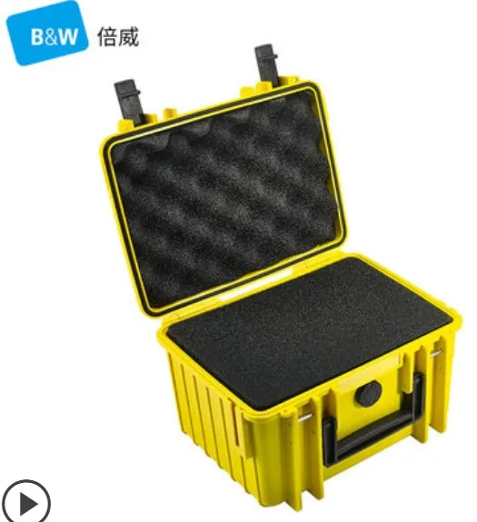 Чехол для инструментов ударопрочный герметичный водонепроницаемый защитный чехол 246*175*152 мм оборудование для инструментов безопасности с предварительно вырезанной пеной - Цвет: yellow with foam