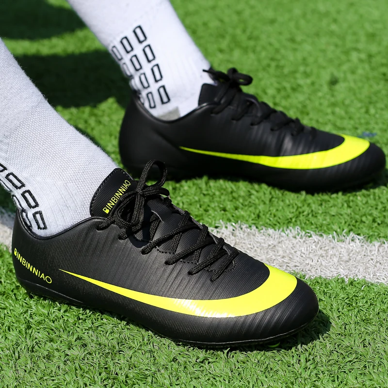 Skup ZHENZU nowych mężczyzna chłopców dzieci Turf buty piłkarskie do użytku w pomieszczeniach buty piłkarskie treningowe piłka nożna knagi sportowe trampki Eur rozmiar 35 45