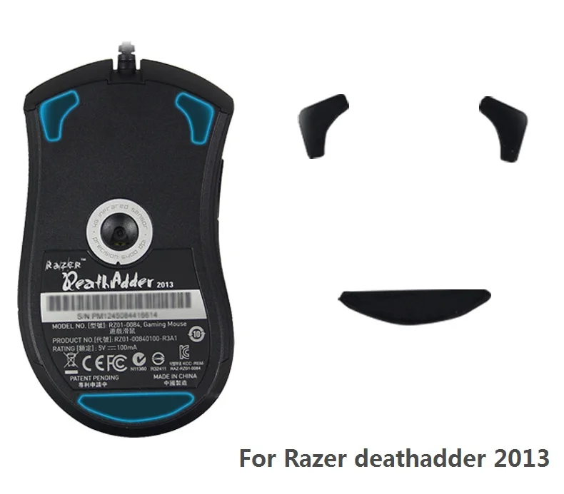 3M тефлоновые 0,6 мм коньки для мыши с уровнем производительности для razer Deathadder 2013-ножки для мыши с бесплатным Спиртовым тампоном для чистки