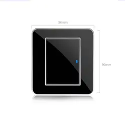 1 банда 1 способ светодиодный настенный сенсорный переключатель панель универсальное украшение для дома Мода