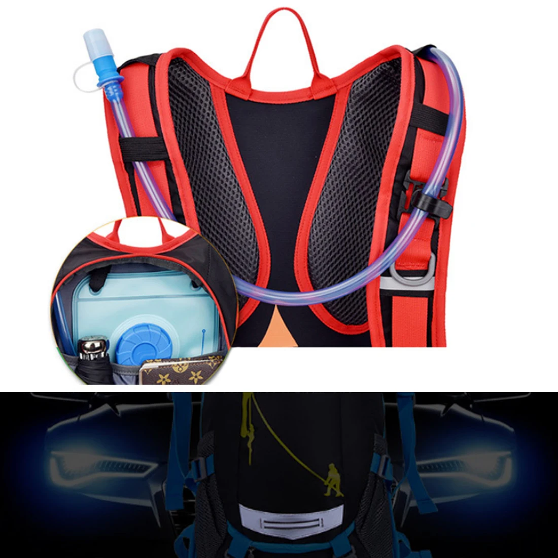 1 шт., легкий Водонепроницаемый рыболовный рюкзак, двойная сумка через плечо для рыбалки, спорта на открытом воздухе, универсальные сумки, хит