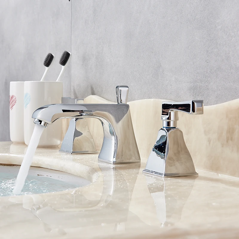 quyanre wanfan frap  Basin Faucet basin mixer waterfall bathroom mixer shower faucets bath water mixer Deck Mounted Faucets taps2