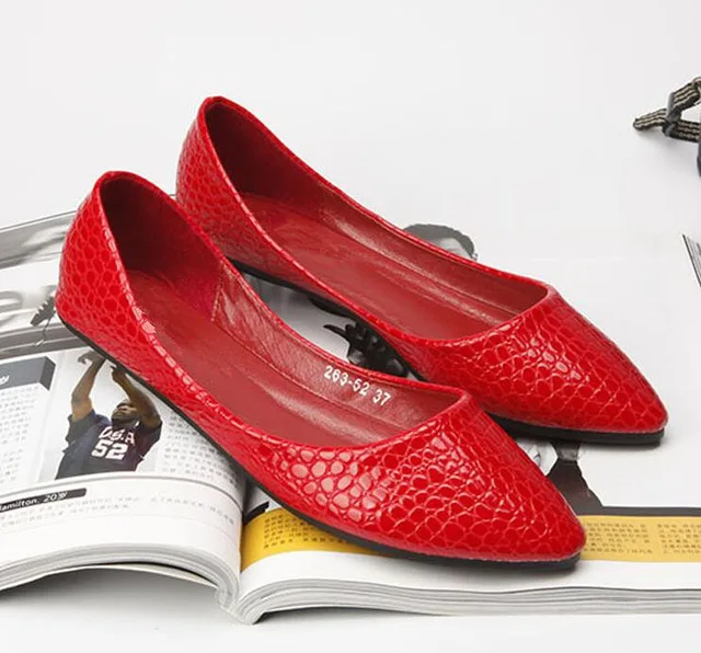 CEYANEAO/Новое поступление; Модные женские лоферы на плоской подошве; сезон весна-осень; женская обувь на плоской подошве; водонепроницаемые мокасины; повседневная обувь; - Цвет: red