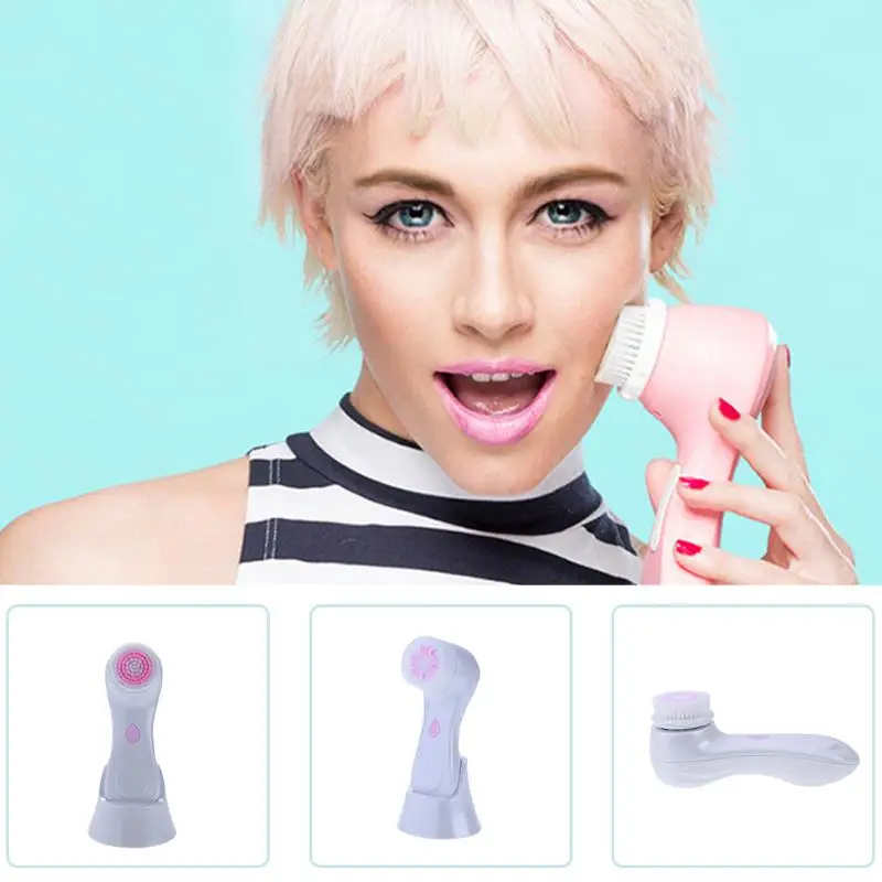  Electric Face Washing Brush Deep Cleansing Vibration Face Skin Massager Face Washing Skin Rejuvenat