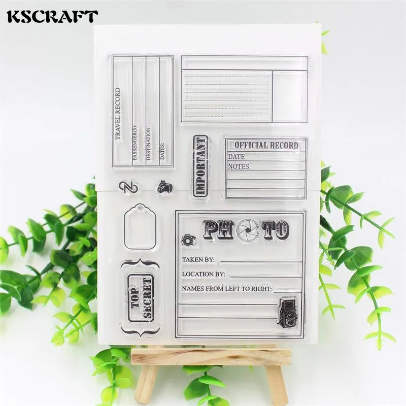 

KSCRAFT 1 sheet DIY Photo Transparent Clear Rubber Stamp Seal Paper Craft Scrapbooking Decoration Projects 025