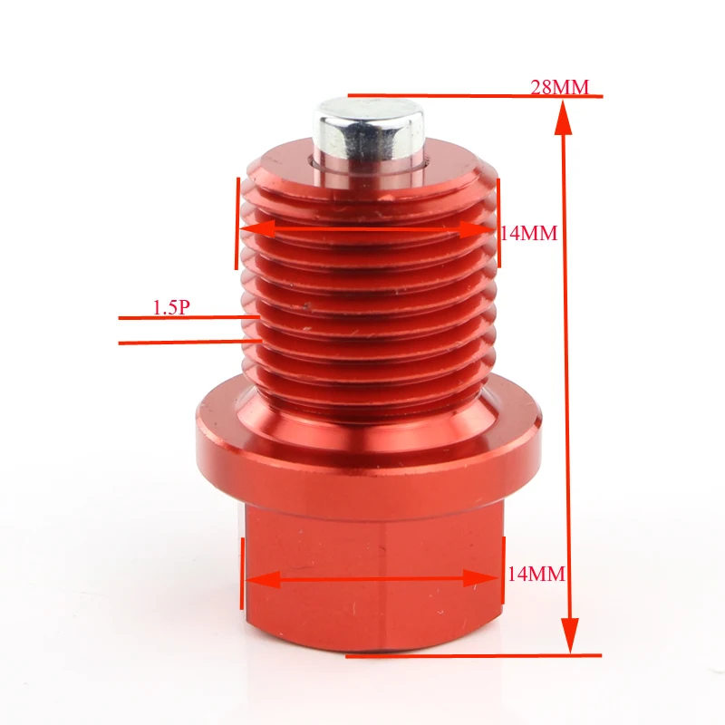 Магнитные слива масла болт M14x1.5 для Honda XL600V XL600V XL650V XL700V XRV 650 XRV 750 CM400 CX500 CX650 F6C валькирия NT650