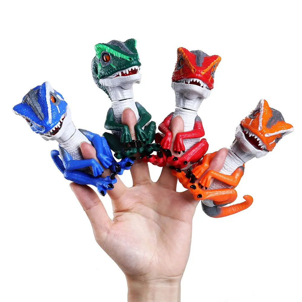dinosaurio interactivo dedo