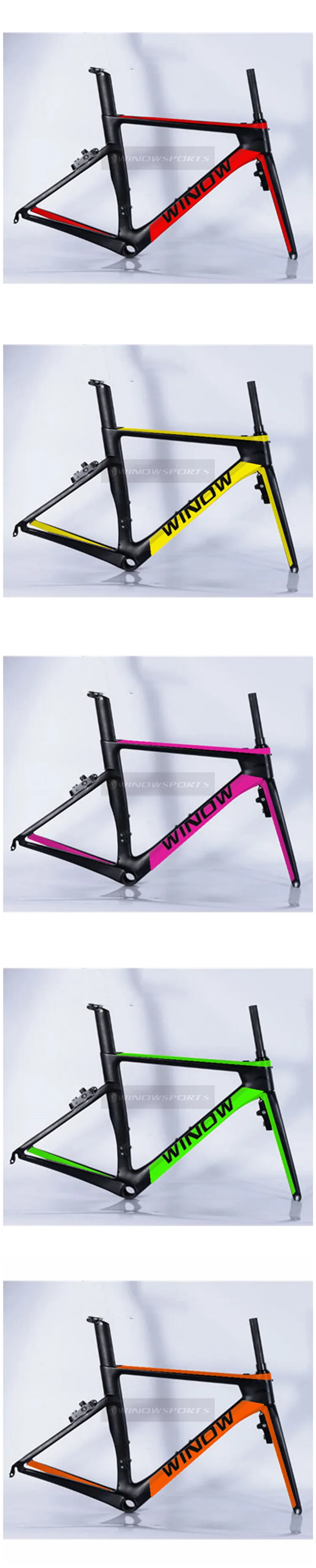 Excellent Aero carbon road bike frame size XS S M L Ultralight Carbon Racing Bicycle Frame Super Light Bike Frameset 9