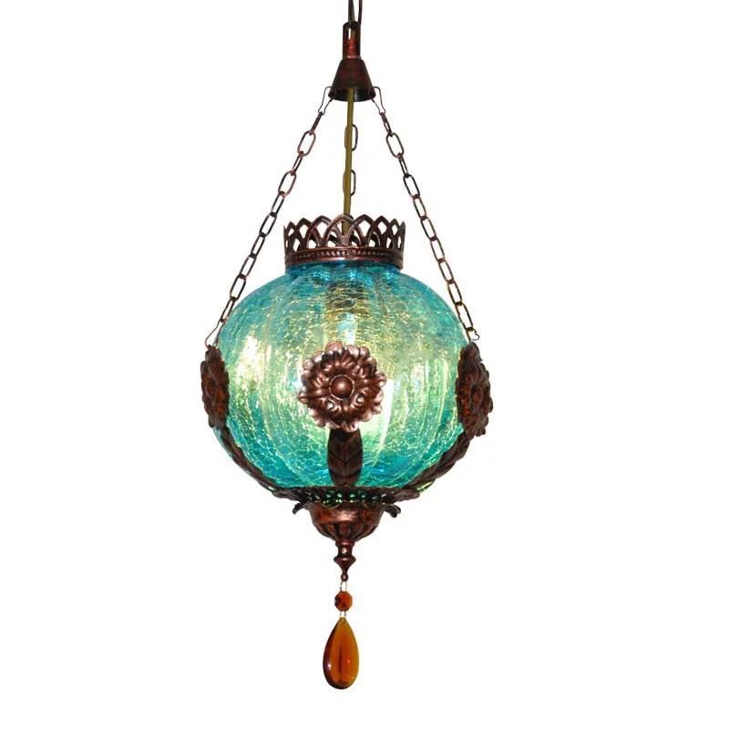 American Rustic Rural Antique Hanglamp Iron Chain Led ...
