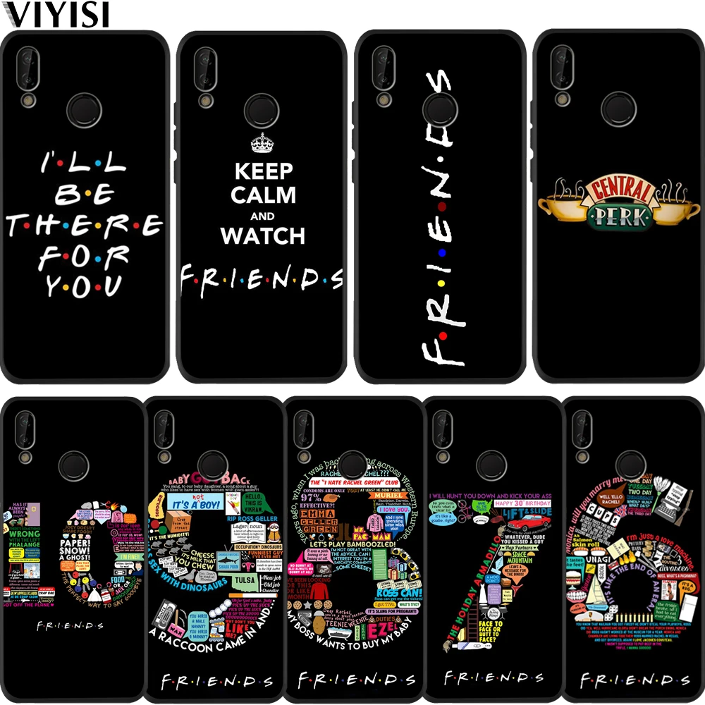 

Coque For Huawei P30 Pro For huawei p20 lite case Central Perk Coffee friends tv Park Mate 20 lite Honor 8X 10 PSmart Etui Cover