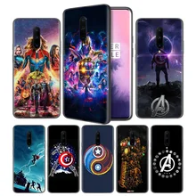 Avengers Endgame Marvel Thanos Soft Black Silicone Case Cover for OnePlus 6 6T 7 Pro 5G Ultra-thin TPU Phone Back Protective