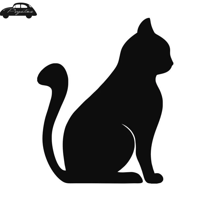 Pegatina Car Cat Sticker Pet Shop Decal Posters Vinyl Wall Art Decals Quadro Parede Decor Mural Cat Pussy Sticker