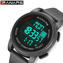 PANARS спортивные часы для мужчин цифровые наручные часы мужские s Водонепроницаемый светодиодный дисплей спортивные электронные часы хронограф часы 8100