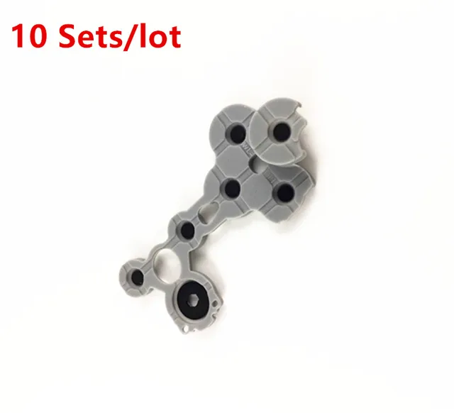 Cheap 10 sets Key Pad Button Silicone Rubber Conductive Pad D Pad Film For Xbox One Slim X-one S Controller Repair Replacement Parts