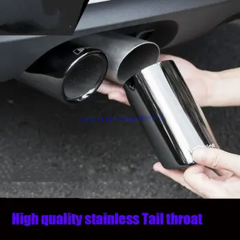 

2pcs steel Black Exhaust Muffler Tail Pipe Tip Tailpipe forAudi Q3 2012-2017