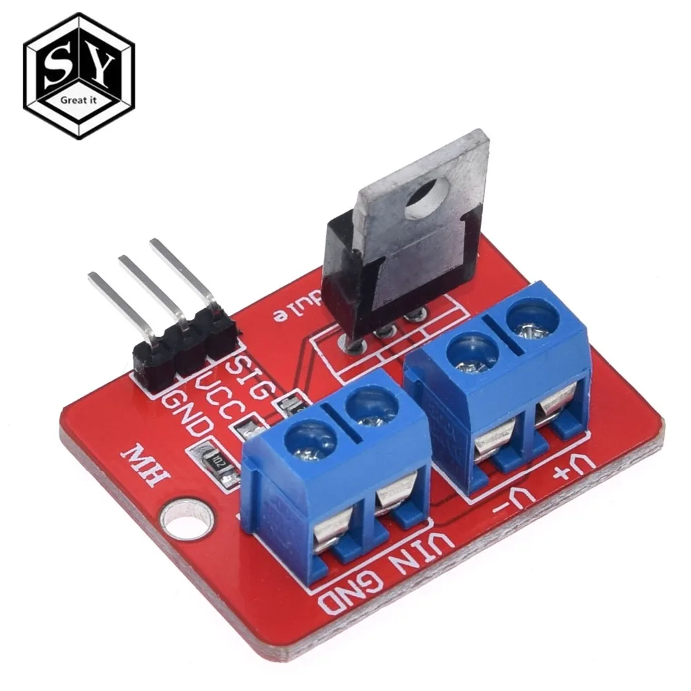 1 шт. большой это 0-24 в топ Mosfet Кнопка IRF520 драйвер MOS модуль для Arduino MCU ARM Raspberry pi