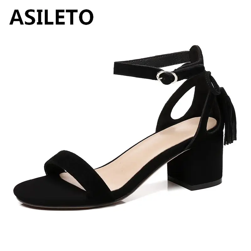 ASILETO 2019 Новое поступление женские сандалии летняя обувь из флока Детские