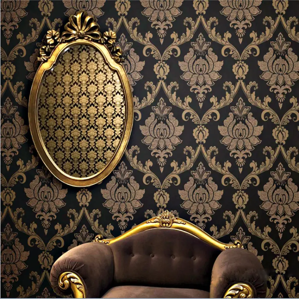 Zwart kleur behang koop goedkope zwart kleur behang loten van ...