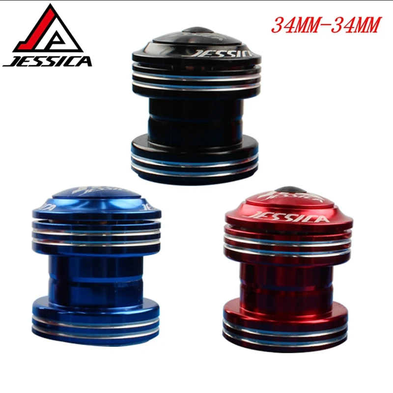 

Jessica NEW Bicycle MTB Mountain Road Bike External 34mm Dual Bearings Headset Head Parts Bicycle Accessories steel FrameHeadset