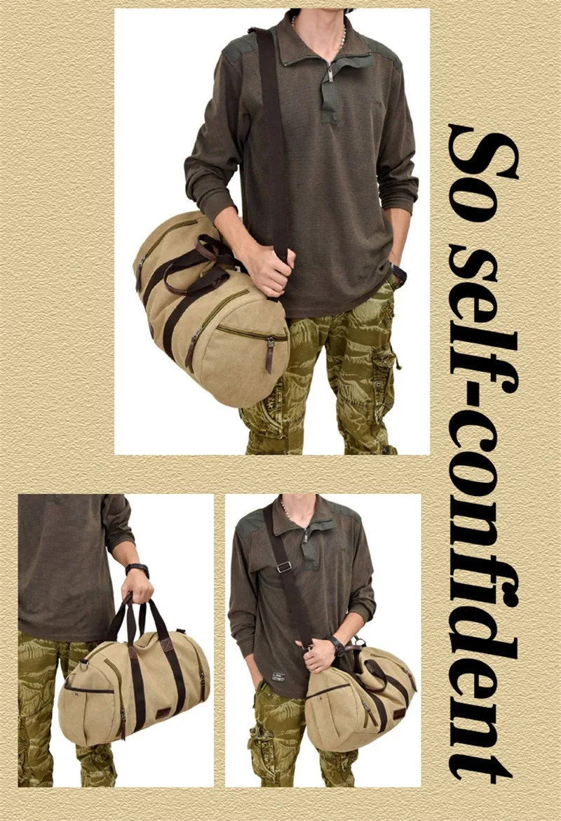 Модный хлопковый парусиновый багажный мешок для переноски, мужская дорожная сумка, большие сумки для путешествий, мужские сумки для выходных