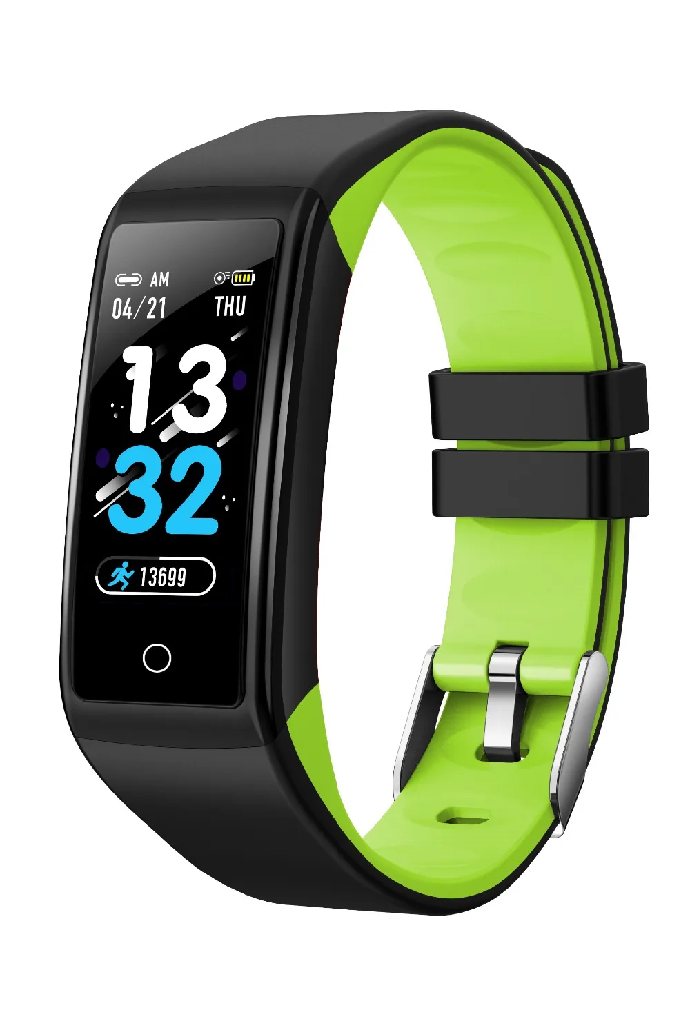 H3 color screen smart bracelet heart rate blood pressure waterproof exercise meter step two-color Bluetooth watch