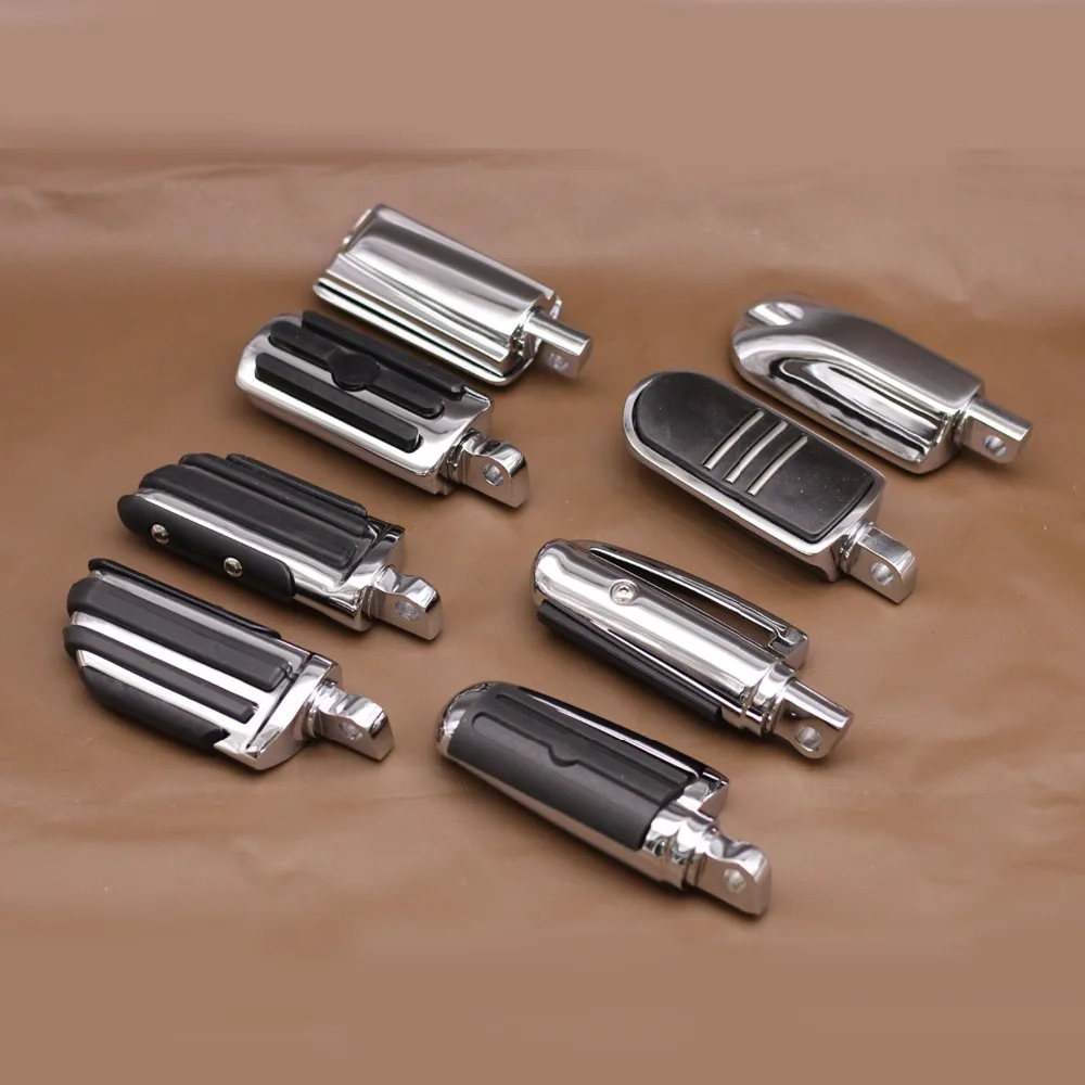 

2 x Motorcycle Pedals Footpeg Foot Pegs For Harley Dyna Heritage Softail Fatboy FLST FLH Touring Electra Street Glide Road King