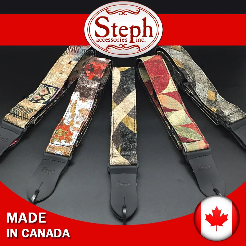 Steph Collection TAP 2412 Tapestry Guitar Strap with 9 Patterns